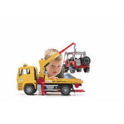 Bruder Man Tow Truck with Vehicle Toy Multicolored