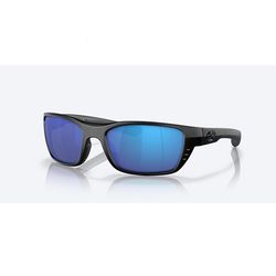 Costa Whitetip Sunglasses Men's Blackout Frame Blue Mirror 580P Lens Polarized