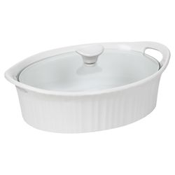 CorningWare 8.5 in. W X 12-3/4 in. L Casserole Pan White