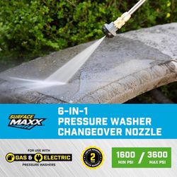 SurfaceMaxx 6-in-1 Change-Over Spray Nozzle 3600 psi