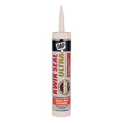 DAP Kwik Seal Ultra Biscuit Siliconized Acrylic Kitchen and Bath Sealant 10.1 oz