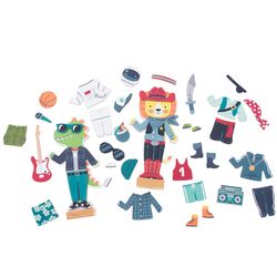 Stephen Joseph Magnetic Dress Up Doll Multicolored 40 pc