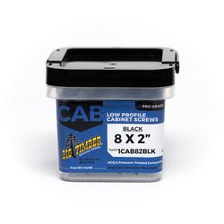 Big Timber No. 8 Sizes X 2 in. L Star Black Fine Cabinet Screws