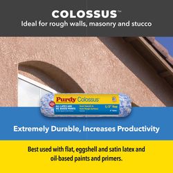 Purdy Colossus Pro-Extra Polyamide Fabric 9 in. W X 1/2 in. Paint Roller Cover 1 pk