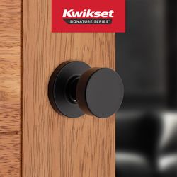 Kwikset Signature Series Pismo Matte Black Knob