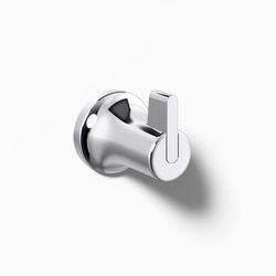 Kohler Sivaro 2.42 in. H X 2.08 in. W X 2.5 in. L Polished Chrome Silver Robe Hook
