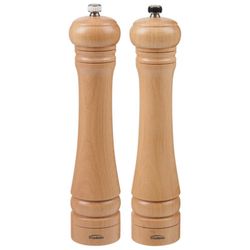 Trudeau Natural Ceramic/Wood Salt & Pepper Mills