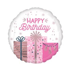 Anagram Balloons Pastel Birthday Foil Balloon 1 pk