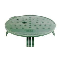 Groundtopper 10 3/4 in. W X 2 3/8 in. H Round Valve Box Lid Green
