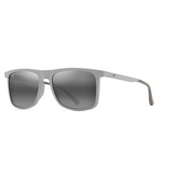 Maui Jim Makamae Sunglasses Unisex Matte Gray Frame Neutral Gray Lens Polarized