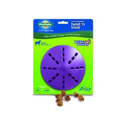 PetSafe Busy Buddy For Dog Purple Rubber Twist N Treat Dog Toy Large 1 pc