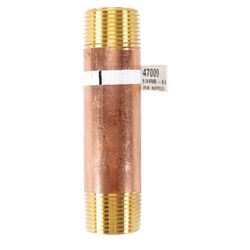 Anderson Metals 3/4 in. MPT in. X 3/4 in. D MPT Red Brass Nipple 4 in. L