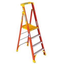 Werner 4 ft. H Fiberglass Podium Platform Ladder Type IA 300 lb. cap.