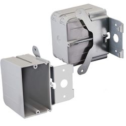 Cantex EZ Box New Work 21 cu in Rectangle PVC 1 gang Outlet Box Gray