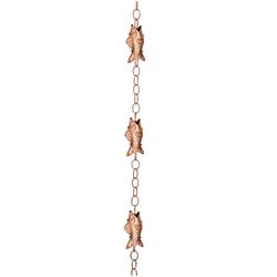 Good Directions Fish Rain Chain Bracket 4 in. W X 102 in. L