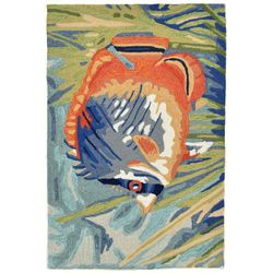 Liora Manne Ravella 2 ft. W X 3 ft. L Multi-color Tropical Fish Polypropylene Accent Rug