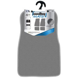 Custom Accessories Gray Carpet Auto Floor Mats 4 pk
