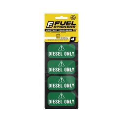 Fuel Stickers 1 in. H X 2 in. W Rectangle Green Fuel Sticker Label 4 pk