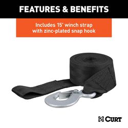 CURT 900 lb Hand Winch