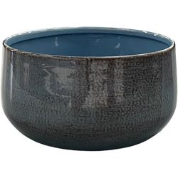Robert Allen 6 in. D Steel Mini Bella Bowl Planter Stormy Sky