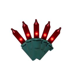 Celebrations Classic LED T5 Red 100 ct String Christmas Lights 24.75 ft.