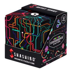 Shashibo Meow Wolf Q Dot Map Magnetic Puzzle Cube Multicolored 12 pc
