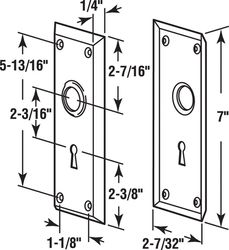 Prime-Line Bright Brass Door Escutcheon Plates