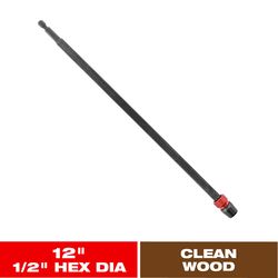 Diablo 1/4 in. X 12 in. L Universal Extension Hex Shank 1 pc