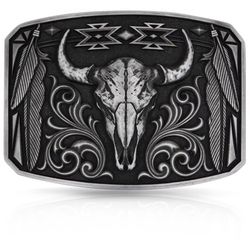 Montana Silversmiths Legend and Pride Attitude Silver Belt Buckle