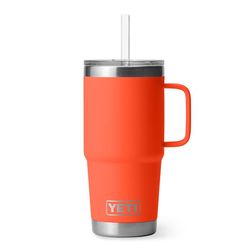 YETI Rambler 25 oz Papaya BPA Free Straw Mug