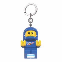 LEGO Minifigures Plastic Blue/Yellow Space Baby Keychain w/LED Light