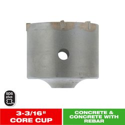 Diablo 3-3/16 in. Carbide Tipped SDS-Plus Core Bit