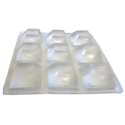 Shepherd Hardware Vinyl Self Adhesive Bumper Pad Clear Square 11 in. W 9 pk