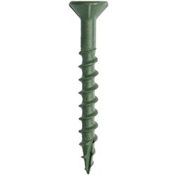 Grip-Rite PrimeGuard Plus No. 8 wire X 1-5/8 in. L Green Star Flat Head Deck Screws 25 lb