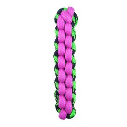 Boss Pet Pet Park Blvd For Dog Pink Woven Paracord Rope Stick Fetch Toy 1 pk