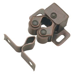 Hickory Hardware 1-3/8 in. W X 1-1/8 in. D Bronze Zinc Double Roller