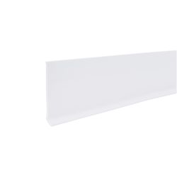 M-D Building Products 4 in. H X 0.08 in. W X 48 in. L Self-Stick Snow White Vinyl Wall Base