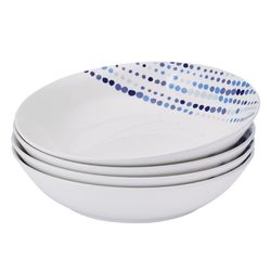 Studio Nova Austin White Porcelain Pasta Bowl 8 in. D 4 pc