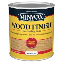 Minwax Wood Finish Semi-Transparent Natural Oil-Based Penetrating Wood Stain 1 qt