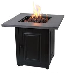 Endless Summer Wakefield 28 in. W Steel Wakefield Square Propane Fire Table