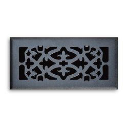 Tru Aire 2 in. H X 12 in. W 1-Way Matte Black Steel Floor Diffuser