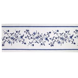 Avanti Linens Spode Blue Portofino 72 in. L X 14 in. W Multicolored Table Runner