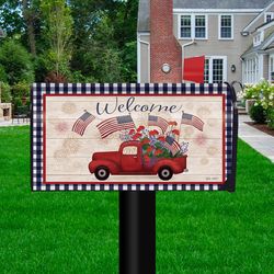 Briarwood Lane Multicolored Steel 19 in. H X 6.5 in. W Mailbox Cover