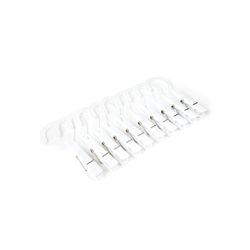Fox Run 5.25 in. H X .25 in. W X 2.25 in. L Plastic White Laundry Hooks 10 pk