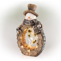 Alpine Snowman 21 in. Porch Decor