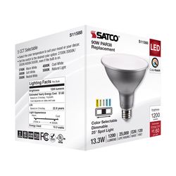 Satco PAR38 E26 (Medium) LED Bulb Tunable White/Color Changing 90 Watt Equivalence 1 pk