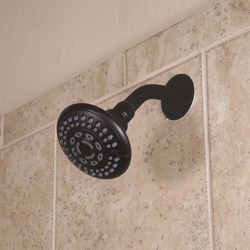 Danco Matte Black ABS 5 settings Showerhead 1.8 gpm