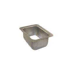 Spectra Metal 2 in. H X 3 in. W X 2 in. L Silver Aluminum A Gutter Outlet