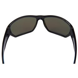 Seachoice Rapids Sunglasses Unisex Shiny Black Frame Blue Mirror Lens Polarized
