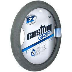 Custom Accessories Gray Steering Wheel Cover For Universal 1 pk